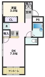 ラフィーネ・ドゥ・ミルの物件間取画像